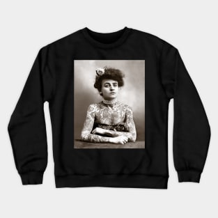 Tattooed Lady, 1907. Vintage Photo Crewneck Sweatshirt